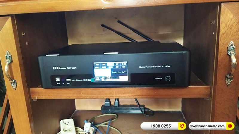 Lắp đặt dàn karaoke trị giá gần 30 triệu cho chị Linh tại Thái Nguyên (Domus DP6120 Max, BKSound DKA 8500, SW512C) 