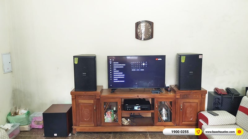 Lắp đặt dàn karaoke trị giá gần 30 triệu cho chị Linh tại Thái Nguyên (Domus DP6120 Max, BKSound DKA 8500, SW512C) 
