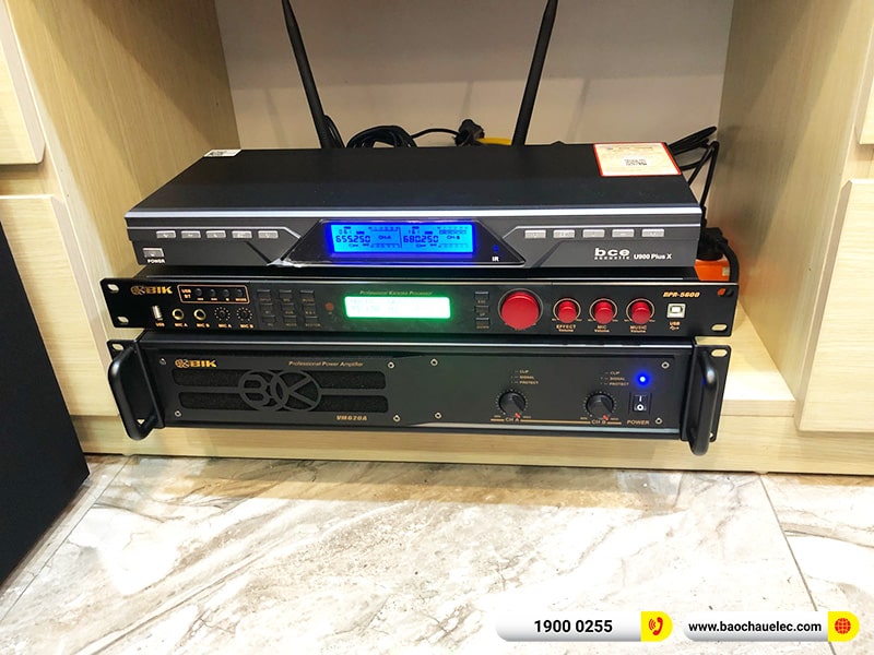 Lắp đặt dàn karaoke trị giá hơn 30 triệu cho chị Thanh tại Hà Nội (Alto AT1000II, VM620A, BPR-8500, SW312B, U900 Plus X) 