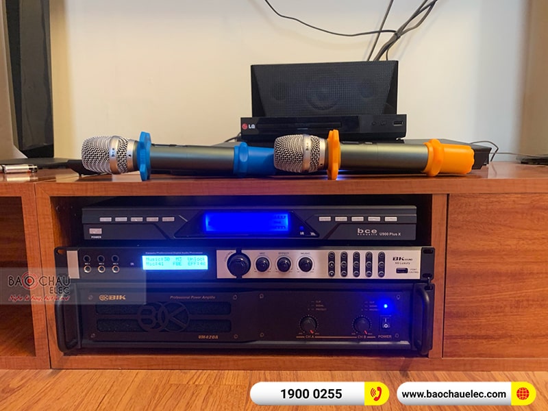 Dàn karaoke gia đình chú Quảng