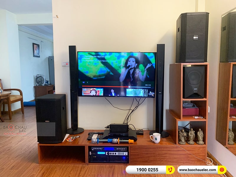 Dàn karaoke gia đình chú Quảng