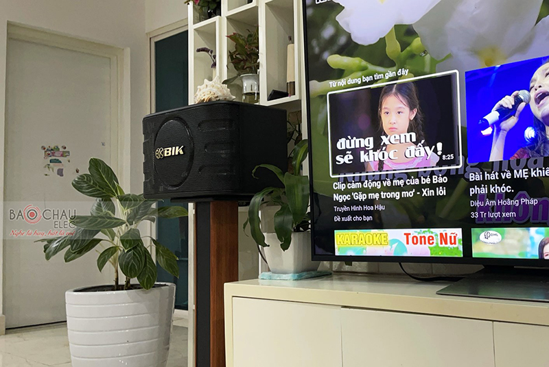 Lắp đặt dàn karaoke gia đình anh Cường tại Hà Nội (BIK BJ-S668, BKSound DKA5500)