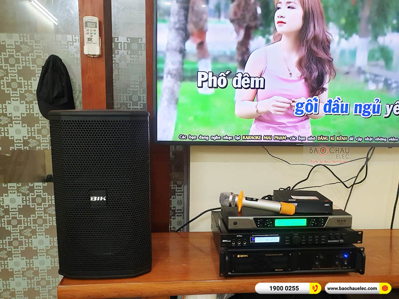 Lắp đặt dàn karaoke gia đình anh Hạnh