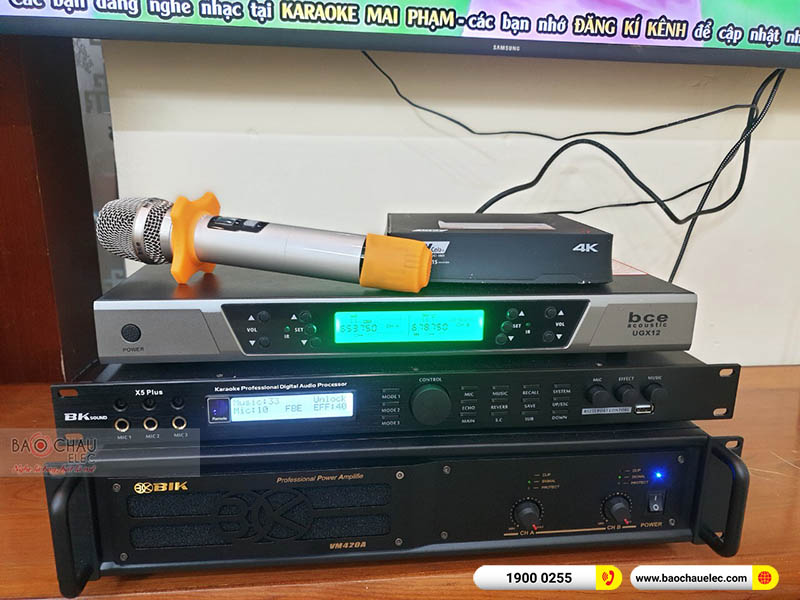 Lắp đặt dàn karaoke gia đình anh Hạnh
