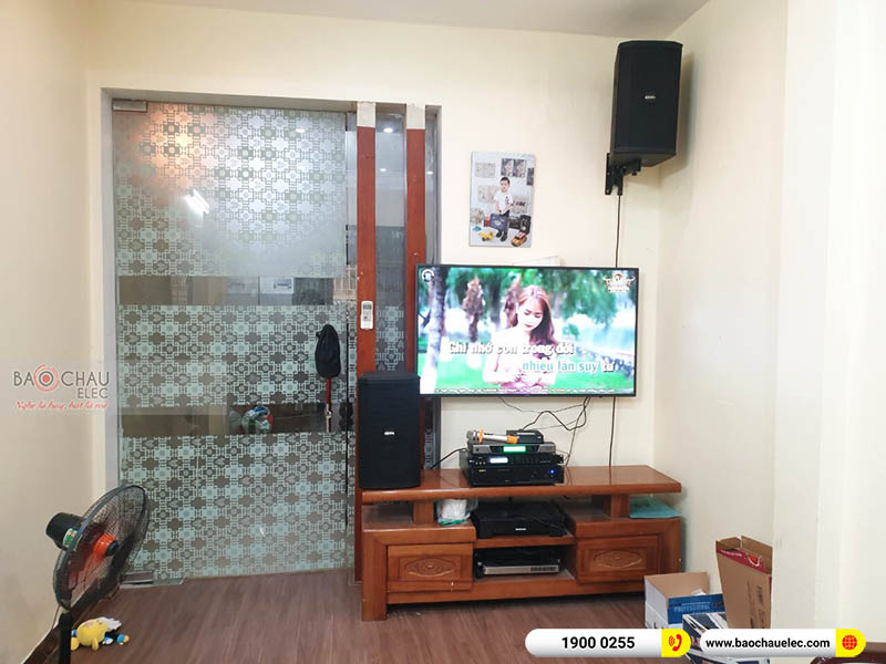 Lắp đặt dàn karaoke gia đình anh Hạnh