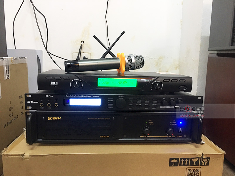 Lắp đặt dàn karaoke gia đình anh Hùng tại Hà Nội (JBL CV1052T, VM620A, X5 Plus, SW512C, U900 Plus X)