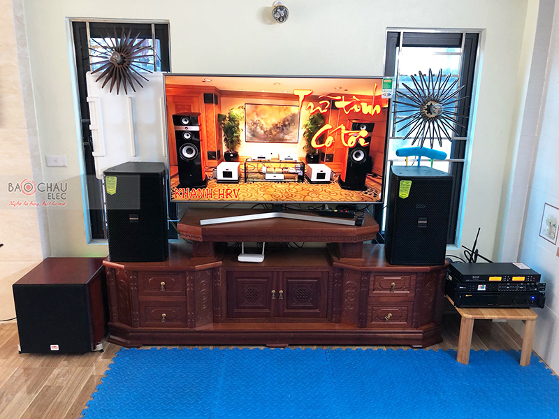Lắp đặt d&agrave;n karaoke anh Hưởng tại H&agrave; Nội