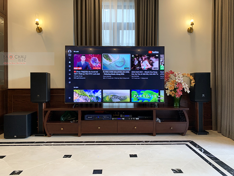 Lắp đặt dàn karaoke gia đình anh Khuê tại Hà Nội (JBL MTS10, Crown T5, JBL KX180, A120P, JBL VM200) 