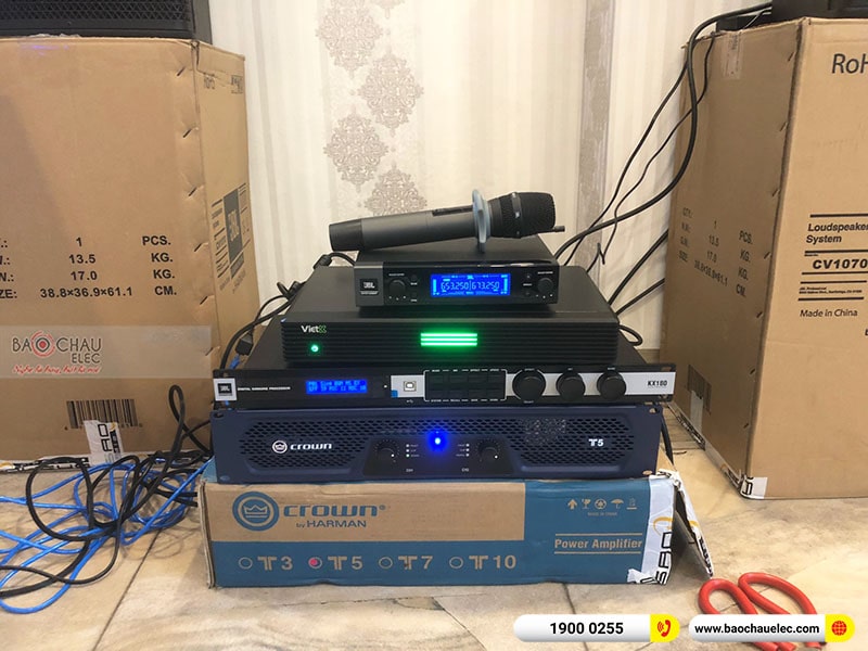 Lắp đặt dàn karaoke gia đình anh Nam tại Hà Nội