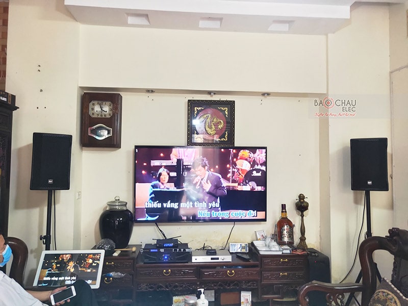 Lắp đặt dàn karaoke gia đình anh Sáng tại Hà Nội