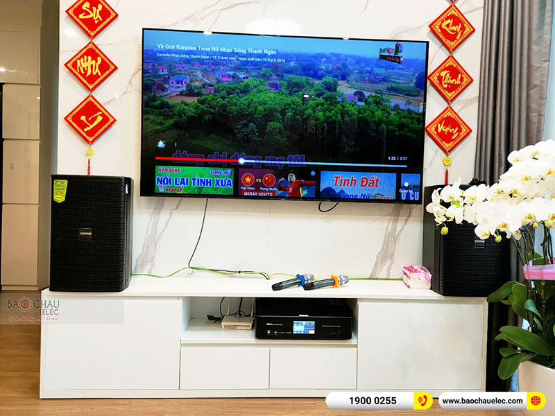 Lắp đặt d&agrave;n karaoke gia đ&igrave;nh chị Linh tại H&agrave; Nội