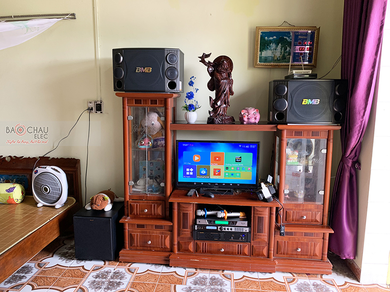 Lắp đặt d&agrave;n karaoke gia đ&igrave;nh chị Tuyết tại H&agrave; Nam