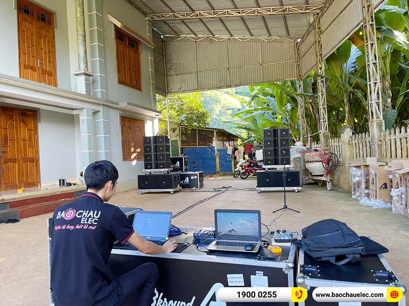 Lắp đặt d&agrave;n Line Array Actpro 181tr cho anh Thanh tại Sơn La (Actpro KR210, Actpro KR28, FP10000Q, FP14000, MG12XU, DSP48,&hellip;) 