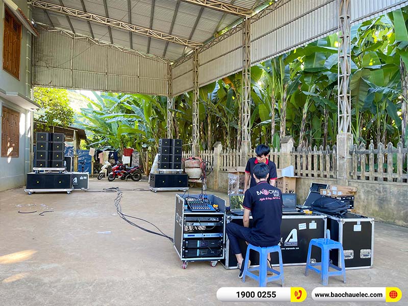 Lắp đặt d&agrave;n Line Array Actpro 181tr cho anh Thanh tại Sơn La (Actpro KR210, Actpro KR28, FP10000Q, FP14000, MG12XU, DSP48,&hellip;) 