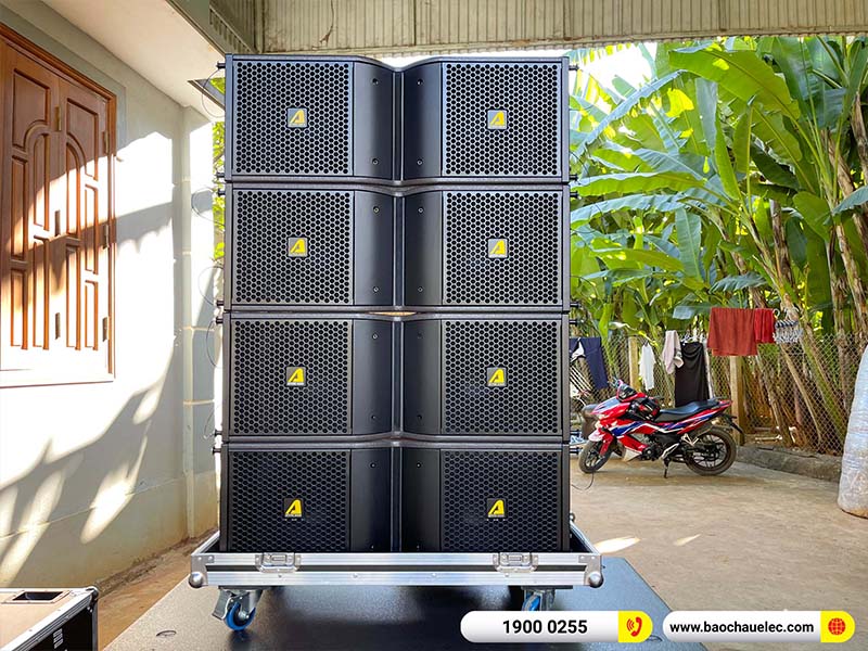 Lắp đặt d&agrave;n Line Array Actpro 181tr cho anh Thanh tại Sơn La (Actpro KR210, Actpro KR28, FP10000Q, FP14000, MG12XU, DSP48,&hellip;) 