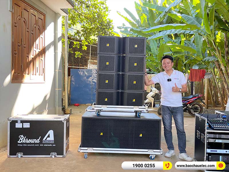 Lắp đặt d&agrave;n Line Array Actpro 181tr cho anh Thanh tại Sơn La (Actpro KR210, Actpro KR28, FP10000Q, FP14000, MG12XU, DSP48,&hellip;) 