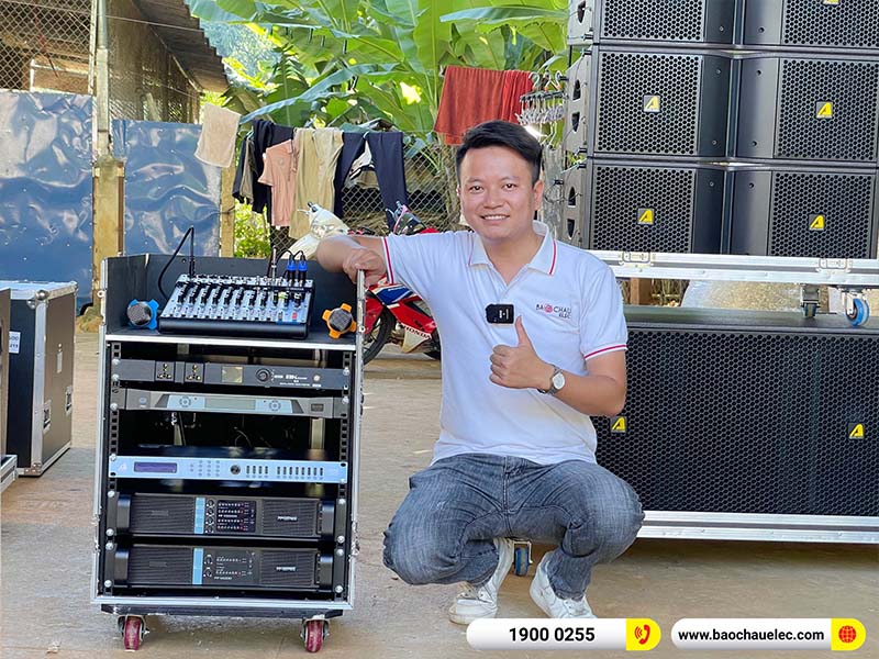 Lắp đặt d&agrave;n Line Array Actpro 181tr cho anh Thanh tại Sơn La (Actpro KR210, Actpro KR28, FP10000Q, FP14000, MG12XU, DSP48,&hellip;) 