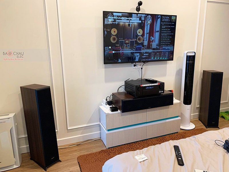 Lắp đặt dàn nghe nhạc cho anh Calvin tại Hà Nội (RP-5000F, RP-600M, RP-504C, Denon AVC-X4700H)