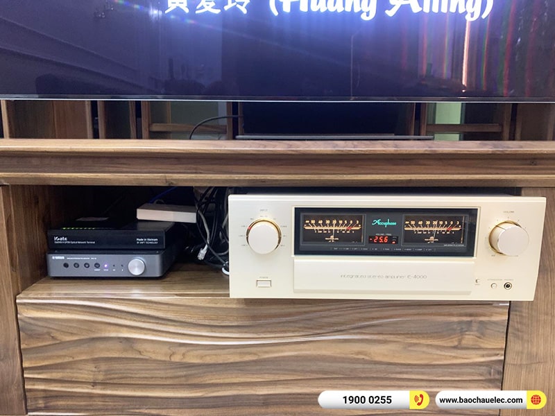 Lắp đặt dàn nghe nhạc Hi-end hơn 444tr cho anh Tường tại Cao Bằng (BW 702 S3, Accuphase E4000, Yamaha WXC50, BW DB3D,…)