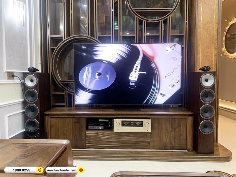 Lắp đặt d&agrave;n nghe nhạc Hi-end hơn 444tr cho anh Tường tại Cao Bằng (BW 702 S3, Accuphase E4000, Yamaha WXC50, BW DB3D,&hellip;)