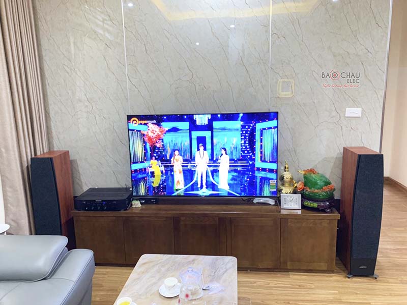 Lắp đặt dàn nghe nhạc cho gia đình anh Tuy tại Hà Nội (Jamo C95II, Marantz PM6006)