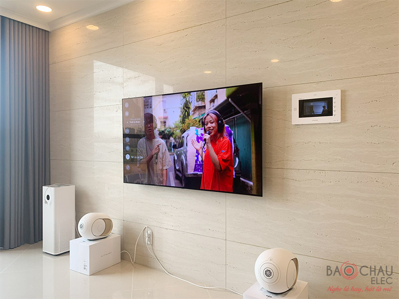 Lắp đặt bộ loa Devialet Phantom I 108DB Opera de paris cho gia đ&igrave;nh anh Duy