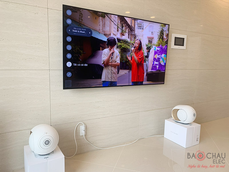 Lắp đặt bộ loa Devialet Phantom I 108DB Opera de paris cho gia đ&igrave;nh anh Duy