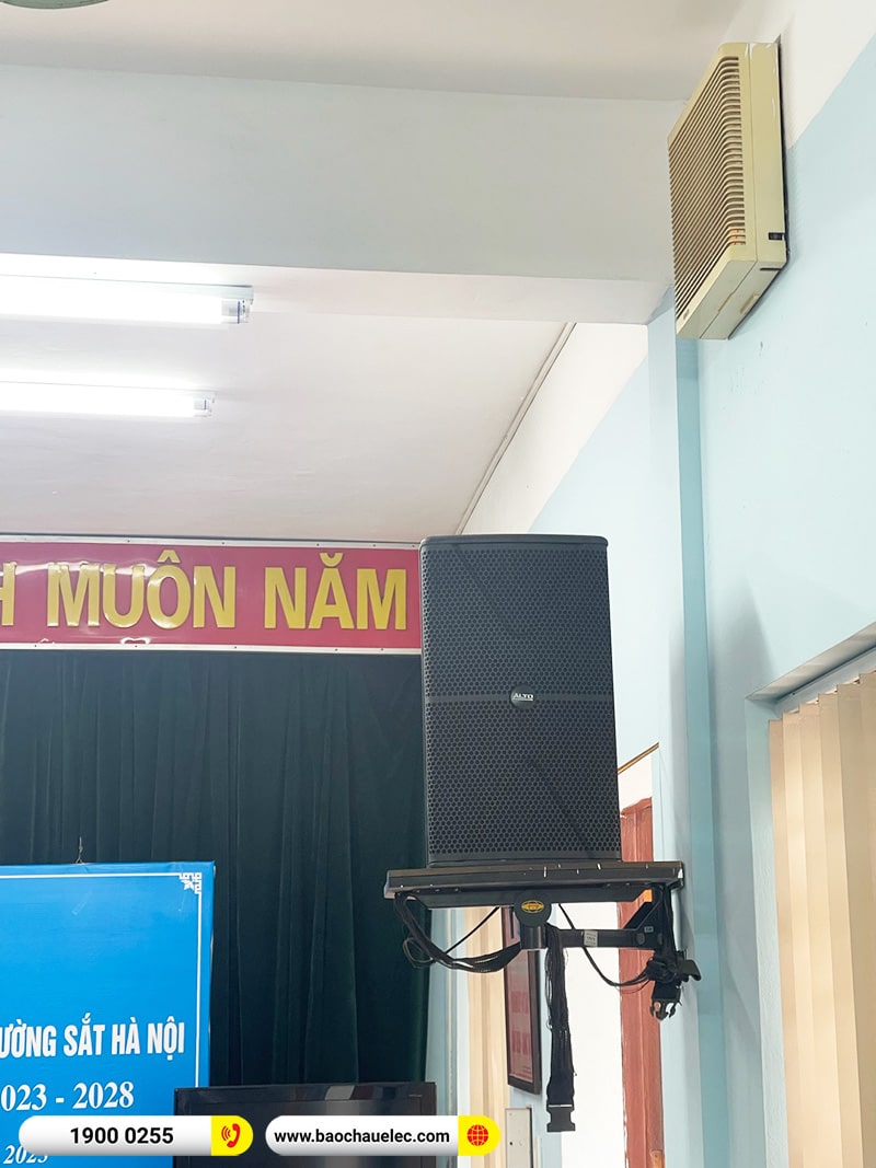 Lắp đặt dàn âm thanh hội trường cho Công ty Đường sắt Hà Nội (Alto AT1000II, BKSound DP4500, BCE U900 Plus X, BKSound X26A)