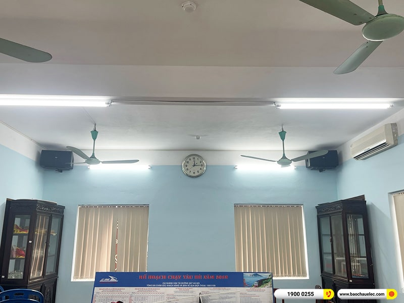 Lắp đặt dàn âm thanh hội trường cho Công ty Đường sắt Hà Nội (Alto AT1000II, BKSound DP4500, BCE U900 Plus X, BKSound X26A)
