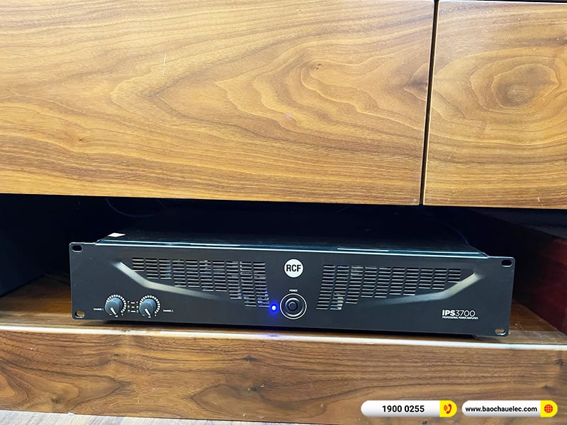 Lắp đặt dàn karaoke trị giá hơn 130 triệu cho anh Thuấn tại Hà Nội (RCF CMAX 4112, IPS3700, K9900II Luxury, A120P, VM300, 4K Plus 6TB, Màn 22inch,…)