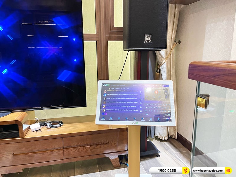 Lắp đặt dàn karaoke trị giá gần 300 triệu cho chị Lương tại Hà Nội (RCF C5215-99, MC2 Audio E25, K9900II Luxury, S8018II, WB-5000,…)