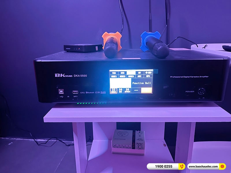 Lắp đặt hệ thống 14 phòng karaoke Music Box cho anh Trung tại Hà Nội (Denon DP-C10, BKSound DKA 5500) 