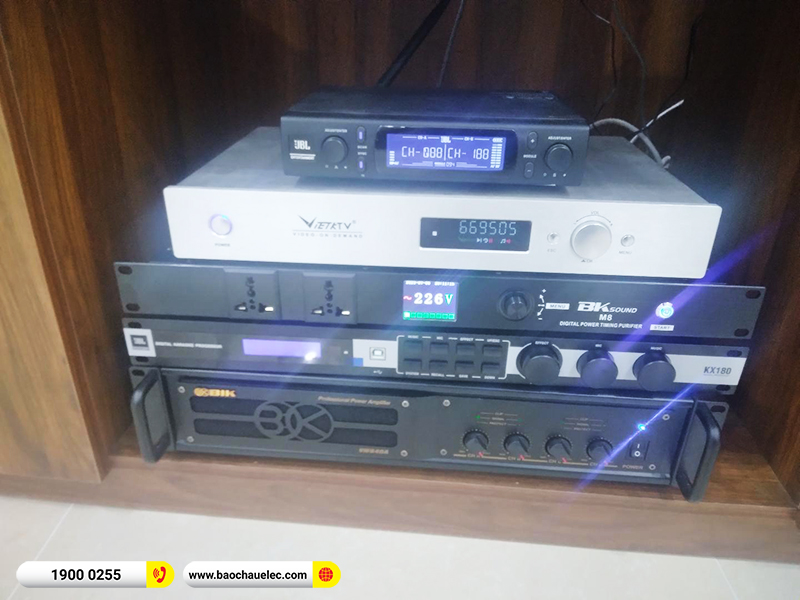 Lắp đặt dàn karaoke trị giá hơn 60 triệu cho anh Chí tại Hà Nội (JBL XS12, VM840A, KX180A, JBL A100P) 