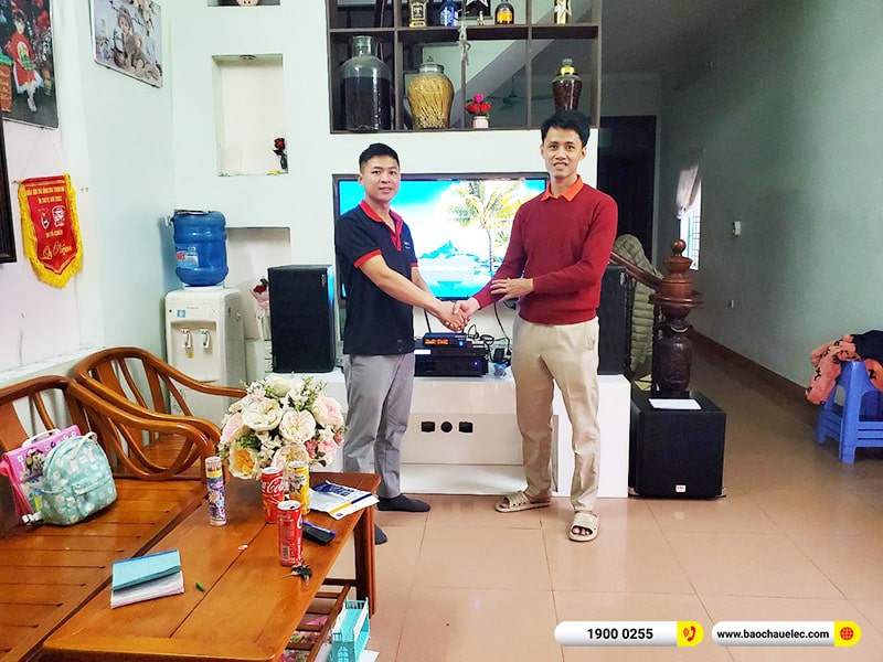 Lắp đặt dàn karaoke trị giá hơn 30 triệu cho anh Đoàn tại Hà Nôi (Denon R-310, VM420A, BKSound X5 Plus, SW512B, BIK BJ-U100) 