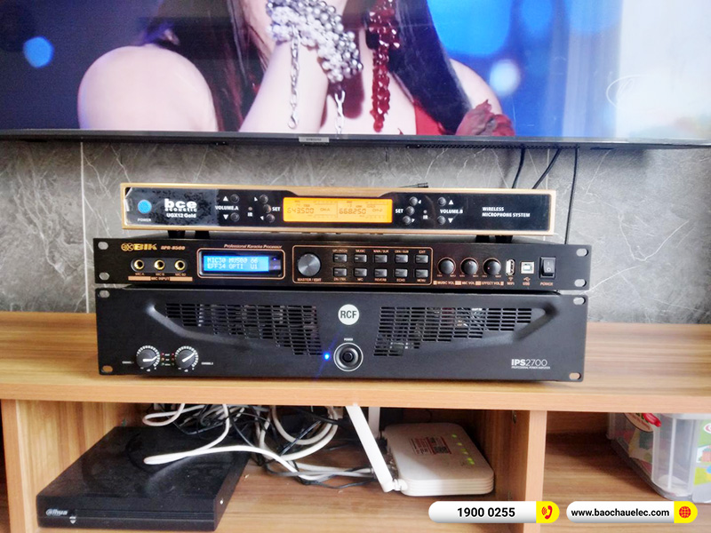 Lắp đặt dàn karaoke trị giá hơn 80 triệu cho anh Dương tại Hà Nội (RCF CMAX 4110, IPS 2700, BPR-8500, UGX12 Gold)