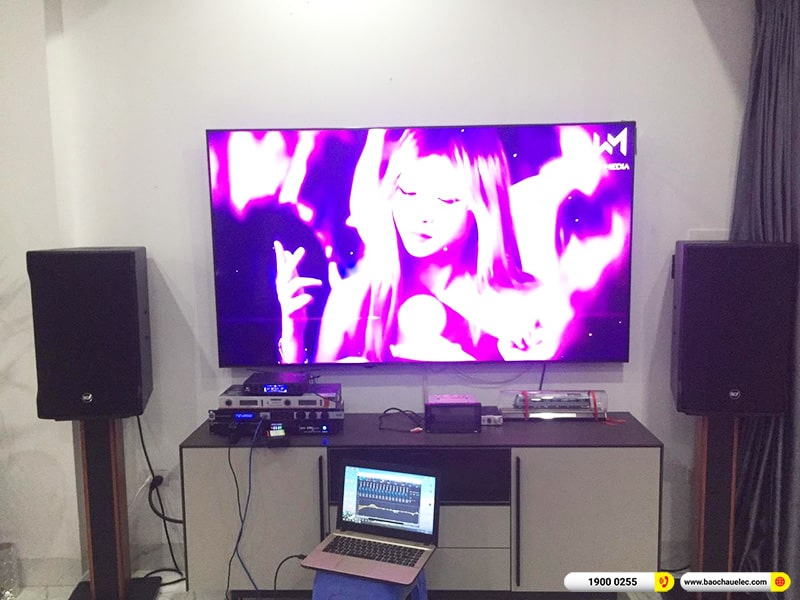 Lắp đặt dàn karaoke trị giá khoảng 90 triệu cho anh Lâm tại Hà Nội (RCF CMAX 4112, IPS 2700, KX180A, JBL VM300, BKSound M8)