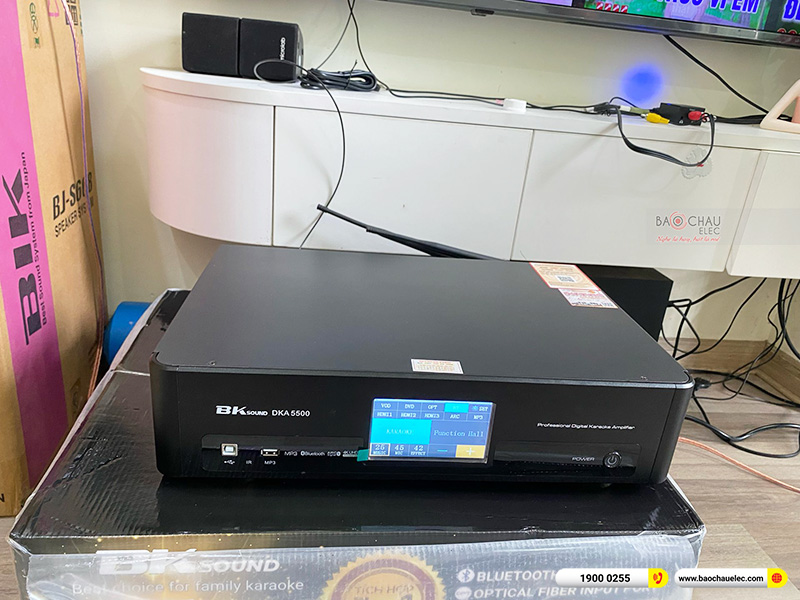 Lắp đặt dàn karaoke trị giá gần 20 triệu cho anh Long tại Hà Nội (BIK BJ-S668, BKSound DKA 5500)