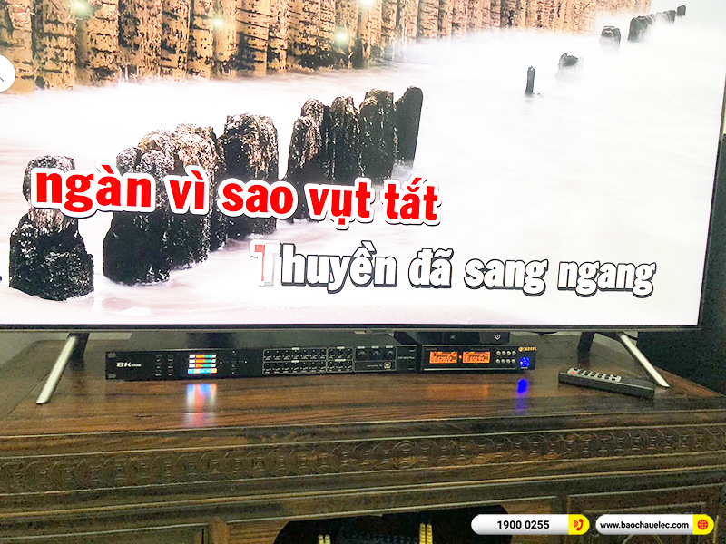 Lắp đặt dàn karaoke trị giá khoảng 20 triệu cho anh Thái tại Hà Nội (JBL RM210, BKSound DSP-9000 Plus, BIK BJ-U100)