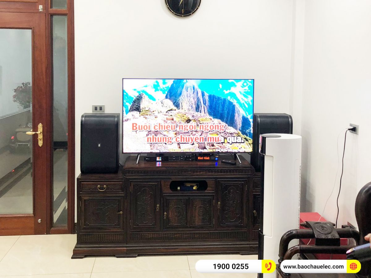 Lắp đặt dàn karaoke trị giá khoảng 20 triệu cho anh Thái tại Hà Nội (JBL RM210, BKSound DSP-9000 Plus, BIK BJ-U100)