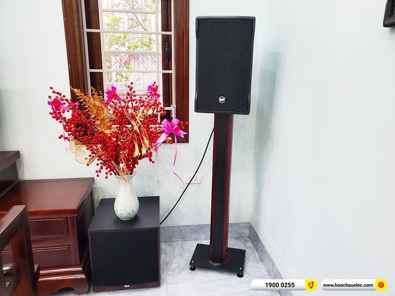 Lắp đặt dàn karaoke trị giá hơn 110 triệu cho anh Thống tại Hà Nội (RCF CMAX 4110, Xli3500, K9900II Luxury, A120P, VM300, BKSound M8)