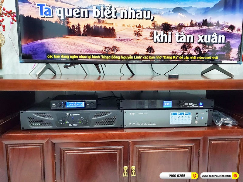 Lắp đặt dàn karaoke trị giá hơn 110 triệu cho anh Thống tại Hà Nội (RCF CMAX 4110, Xli3500, K9900II Luxury, A120P, VM300, BKSound M8)