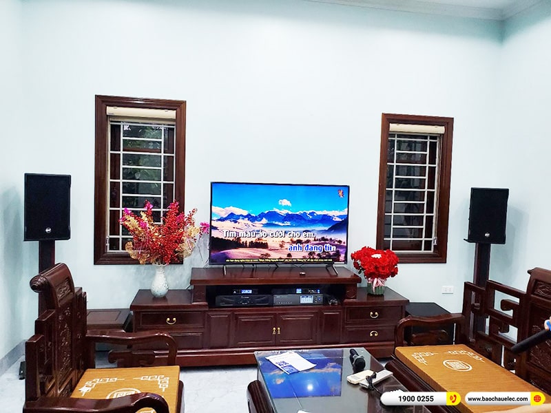 Dàn karaoke gia đình anh Thống tại Hà Nội