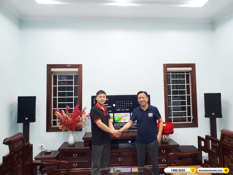 Lắp đặt dàn karaoke trị giá hơn 110 triệu cho anh Thống tại Hà Nội (RCF CMAX 4110, Xli3500, K9900II Luxury, A120P, VM300, BKSound M8)