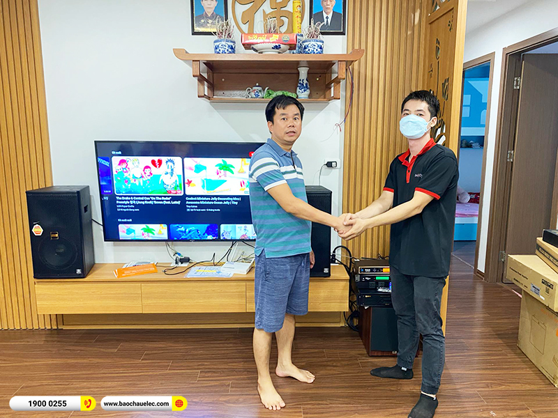Lắp đặt dàn karaoke trị giá khoảng 50 triệu cho anh Thu tại Hà Nội (BMB 1210SE, VM620A, KP500, JBL A100P, UGX12 Gold, BKSound M8) 