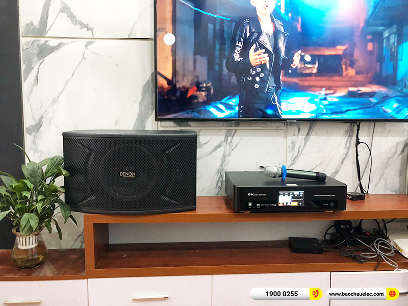 Lắp đặt dàn karaoke trị giá khoảng 15 triệu cho anh Tuân tại Hà Nội (Denon DP-C10, BKSound DKA 5500) 