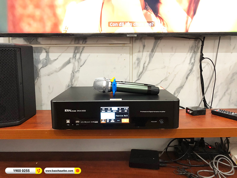 Lắp đặt dàn karaoke trị giá khoảng 15 triệu cho anh Tuân tại Hà Nội (Denon DP-C10, BKSound DKA 5500) 