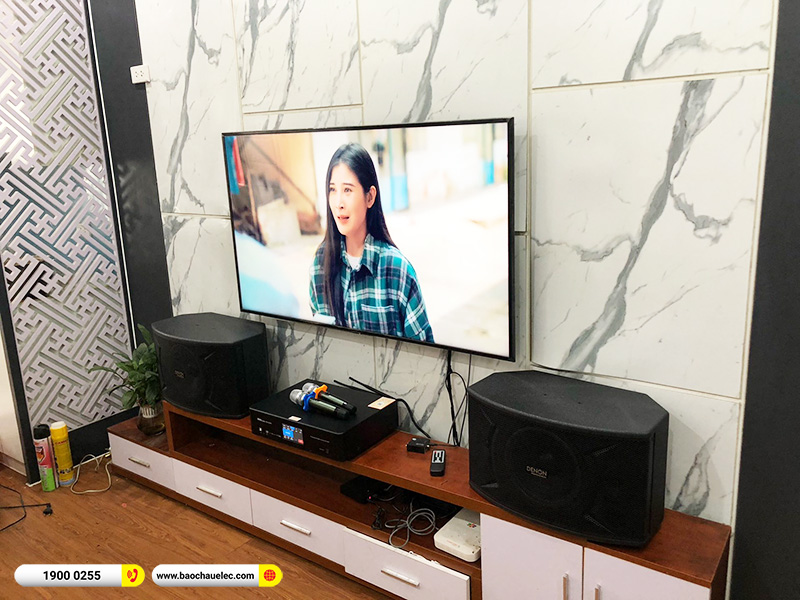 Lắp đặt dàn karaoke trị giá khoảng 15 triệu cho anh Tuân tại Hà Nội (Denon DP-C10, BKSound DKA 5500) 