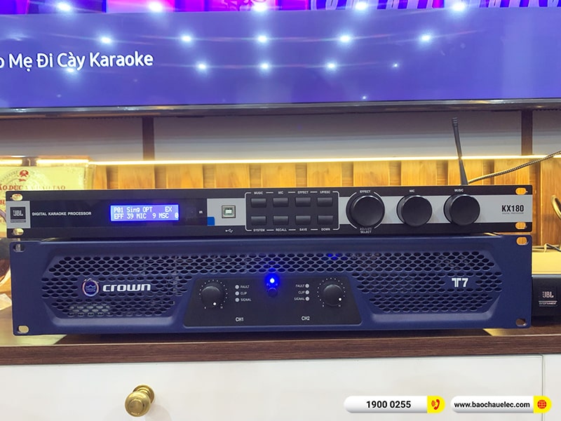 Lắp đặt dàn karaoke trị giá hơn 80 triệu cho anh Xuân tại Hà Nội (JBL KP4012 G2, Crown T7, KX180A, JBL A120P, JBL VM300) 