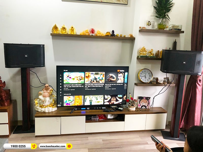 Lắp đặt dàn karaoke trị giá hơn 30 triệu cho chị Thủy tại Hà Nội (JBL RM210, JBL KX180A, JBL VM300)