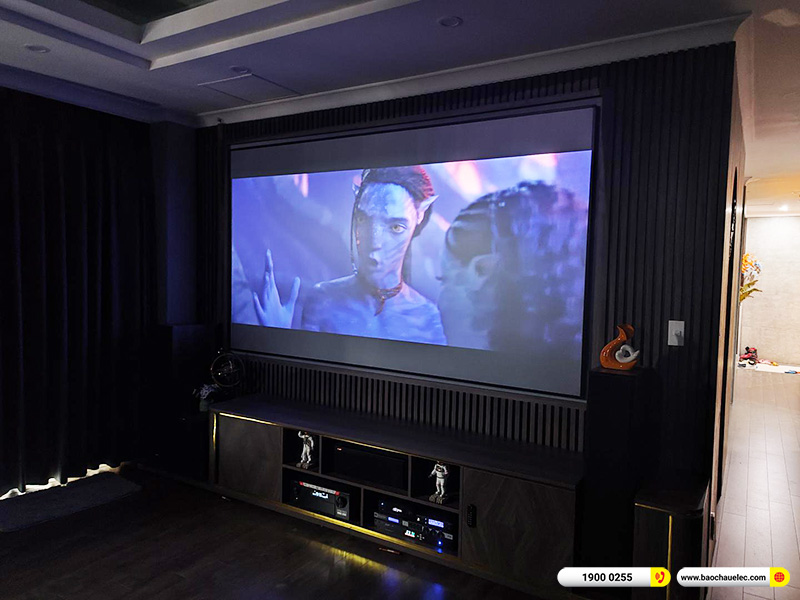 Lắp đặt máy chiếu LG ProBeam Laser 4K BU50NST khoảng 80tr cho anh Thành tại Hà Nội 
